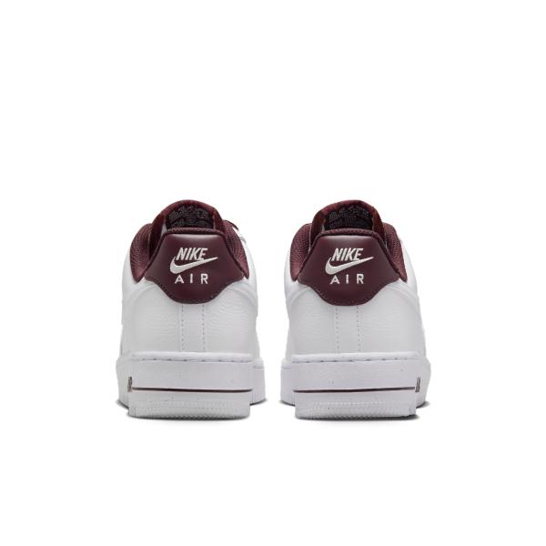 Nike Air Force 1 Leather Skateboard Shoes White Red — Rescued #1