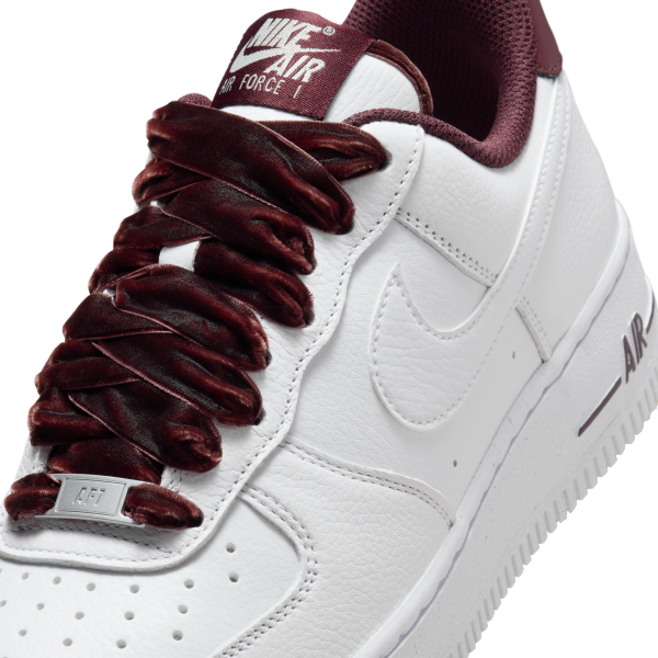 Nike Air Force 1 Leather Skateboard Shoes White Red — Rescued #1
