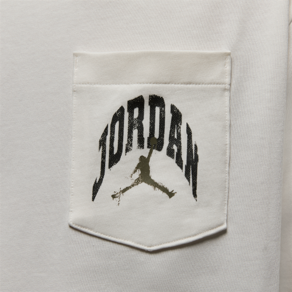 Jordan T Shirts Men's White Crew Neck Moderate Straight Fit - View 4