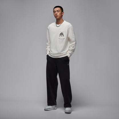 Jordan T Shirts Men's White Crew Neck Moderate Straight Fit - View 6