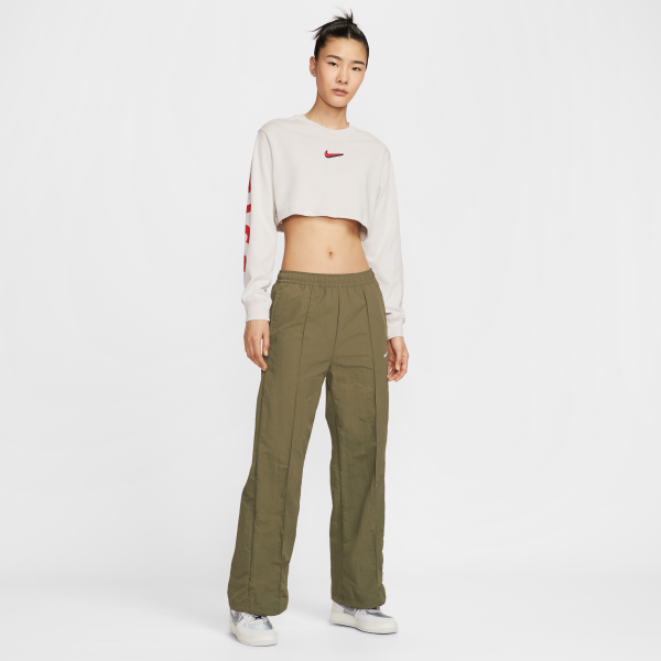 Nike T Shirts Women's White Crew Neck Moderate - View 6