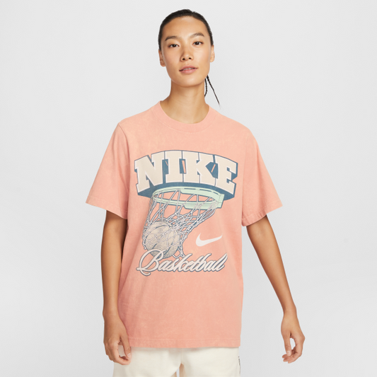 Nike T Shirts Women's Rose Gold Crew Neck Moderate - View 1