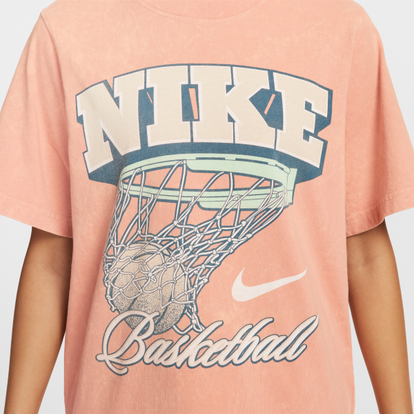 Nike T Shirts Women's Rose Gold Crew Neck Moderate - View 4