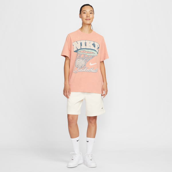 Nike T Shirts Women's Rose Gold Crew Neck Moderate - View 5