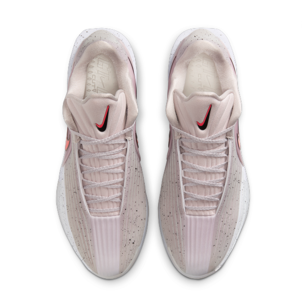 Nike GT Cut 3 Turbo Cushioning Abrasion Resistant Breathable Low top Basketball Shoes Men's Pink White - View 3