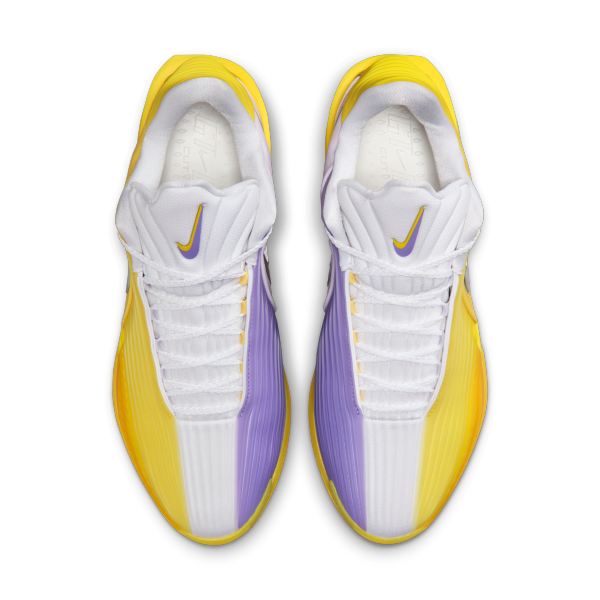 Nike GT Cut 3 Turbo Basketball Shoes Unisex White Yellow Purple - View 4