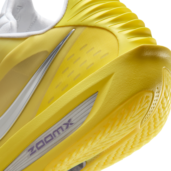 Nike GT Cut 3 Turbo Basketball Shoes Unisex White Yellow Purple - View 8
