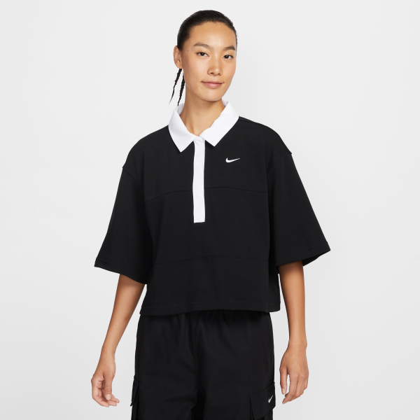 Nike Sportswear Women's Oversized Short Sleeve Polo Top - View 1