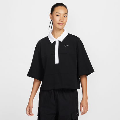 Nike Sportswear Women's Oversized Short Sleeve Polo Top - View 1