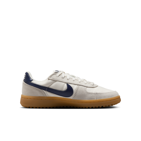 Nike Field General Slip Resistant Abrasion Resistant Low top Kids Lifestyle Shoes Beige/Dark Blue Unisex - View 3