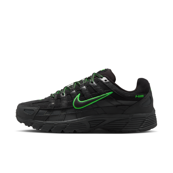 Nike P 6000 Abrasion Resistant Low top Casual Running Shoes Men's Black - View 1