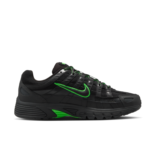 Nike P 6000 Abrasion Resistant Low top Casual Running Shoes Men's Black - View 3