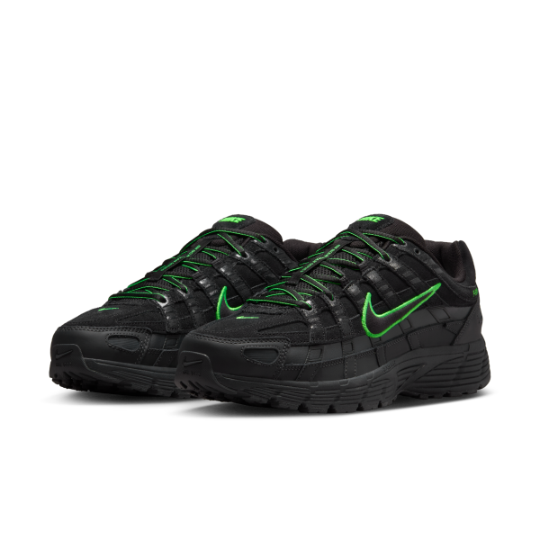 Nike P 6000 Abrasion Resistant Low top Casual Running Shoes Men's Black - View 5