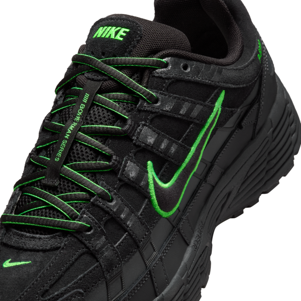 Nike P 6000 Abrasion Resistant Low top Casual Running Shoes Men's Black - View 7