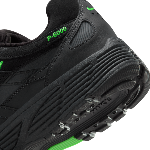 Nike P 6000 Abrasion Resistant Low top Casual Running Shoes Men's Black - View 8