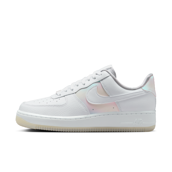 Nike Air Force 1 Leather Low top Skateboard Shoes Women's White - View 1