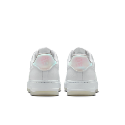 Nike Air Force 1 Leather Low top Skateboard Shoes Women's White - View 6