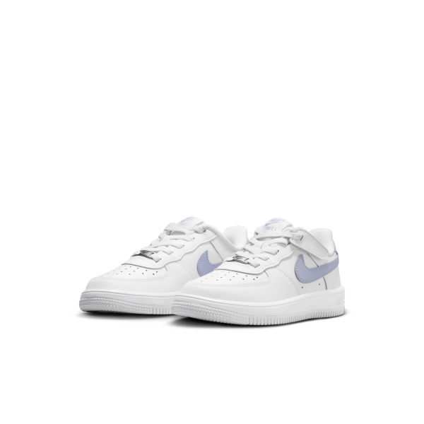 Nike Air Force 1 Abrasion Resistant Low top Kids' Skateboarding Shoes White Children Aged 3 7 Years Old - View 5