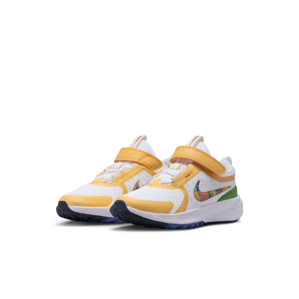 Nike Star Runner 5 Low top Kids' Running Shoes White Yellow Kids' - View 5