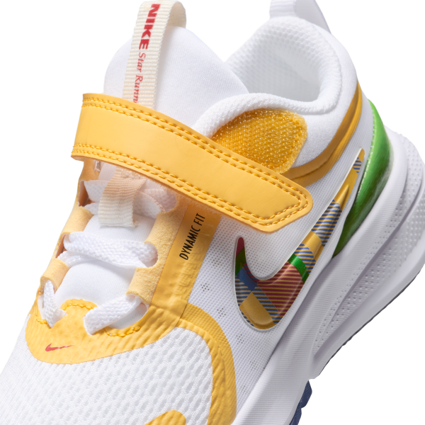 Nike Star Runner 5 Low top Kids' Running Shoes White Yellow Kids' - View 7