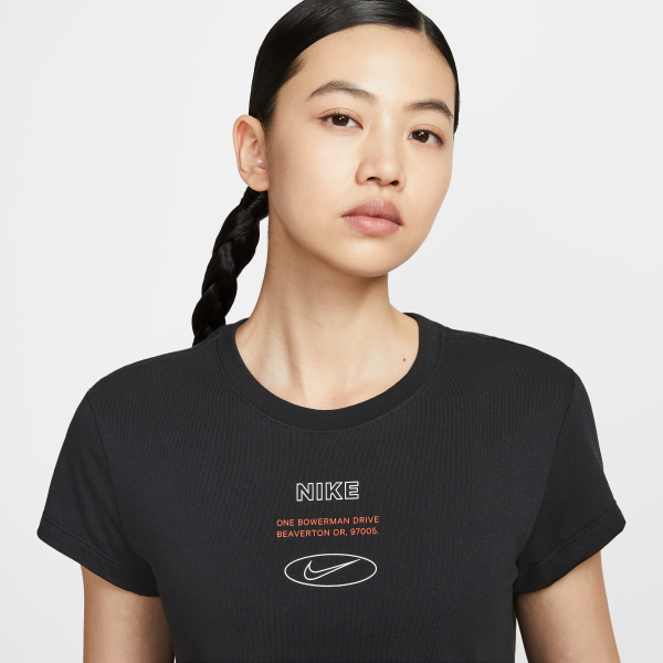 Nike T Shirts Women's IH8507 010 Crew Neck Thin Other - View 3