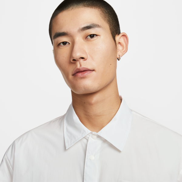 Nike Shirts Men's White Lapel Moderate - View 3