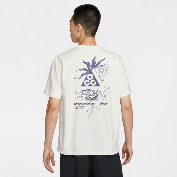 Nike ACG T Shirts Men's Canvas Crew Neck Moderate Straight Fit - View 1