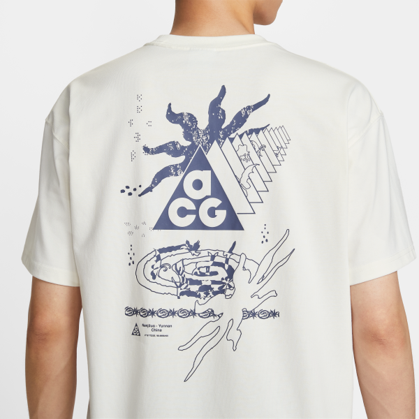 Nike ACG T Shirts Men's Canvas Crew Neck Moderate Straight Fit - View 5