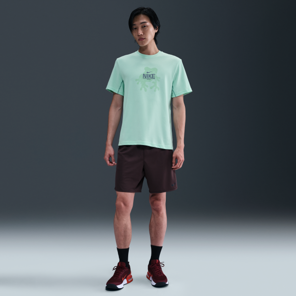 Nike Dri Fit T Shirts Men's Foam Mint Green Crew Neck Moderate - View 4