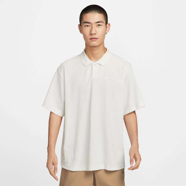 Nike Polo Shirts Men's White Polo Collar Moderate - View 1