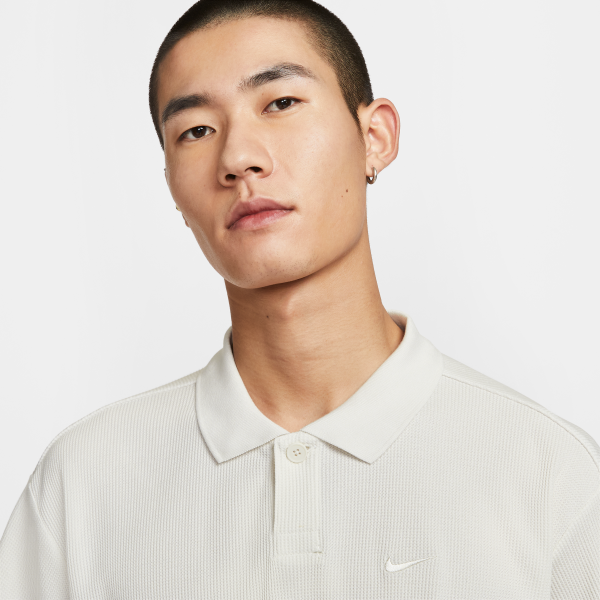 Nike Polo Shirts Men's White Polo Collar Moderate - View 3