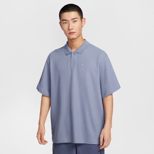 Nike Swoosh Polo Shirts Men's Indigo Polo Collar Moderate - View 1