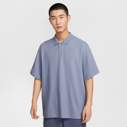 Nike Swoosh Polo Shirts Men's Indigo Polo Collar Moderate - View 1