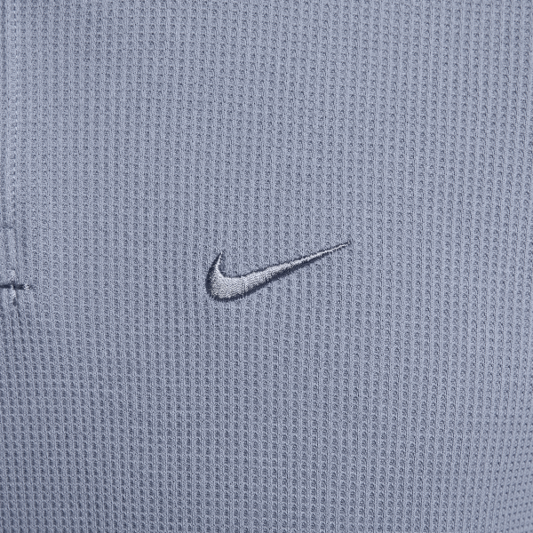 Nike Swoosh Polo Shirts Men's Indigo Polo Collar Moderate - View 4