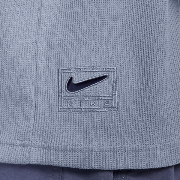 Nike Swoosh Polo Shirts Men's Indigo Polo Collar Moderate - View 5