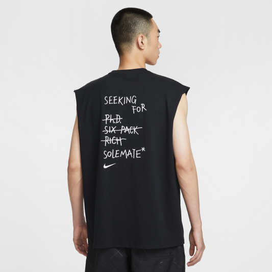 Nike Tank Tops Men's Black Crew Neck Moderate Sleeveless - View 1