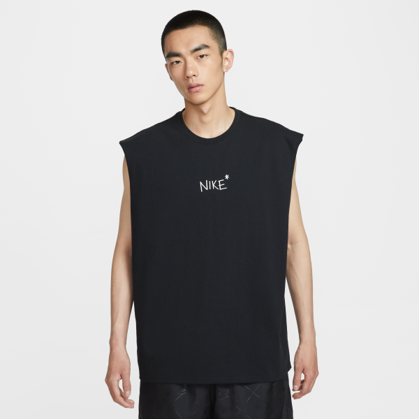 Nike Tank Tops Men's Black Crew Neck Moderate Sleeveless - View 2