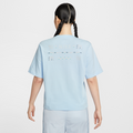 Nike T Shirts Blue Crew Neck