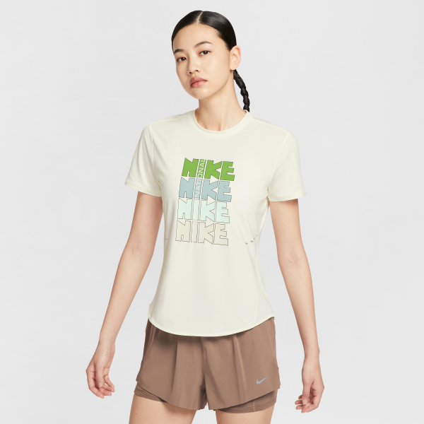 Nike T Shirts Women's Beige Crew Neck Moderate Other - View 1