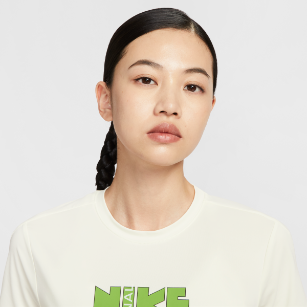 Nike T Shirts Women's Beige Crew Neck Moderate Other - View 3