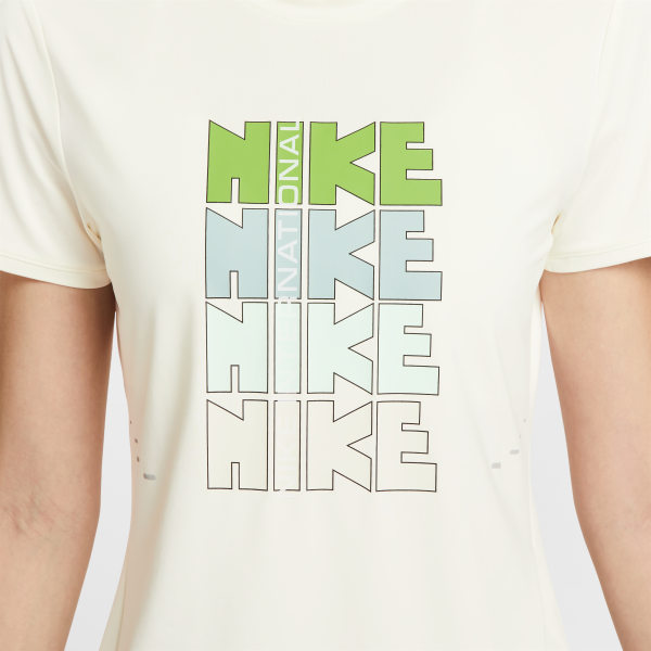 Nike T Shirts Women's Beige Crew Neck Moderate Other - View 4