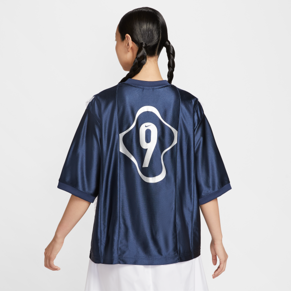 Nike T Shirts Women's Dark Blue V neck Moderate Other - View 2