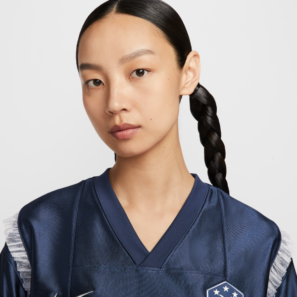 Nike T Shirts Women's Dark Blue V neck Moderate Other - View 3