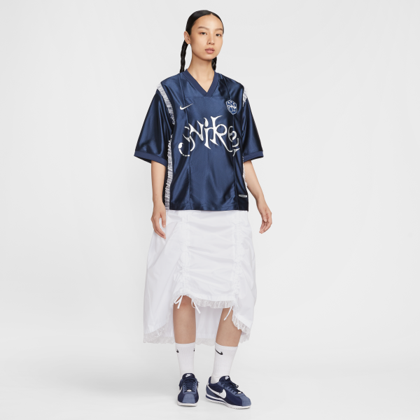 Nike T Shirts Women's Dark Blue V neck Moderate Other - View 9