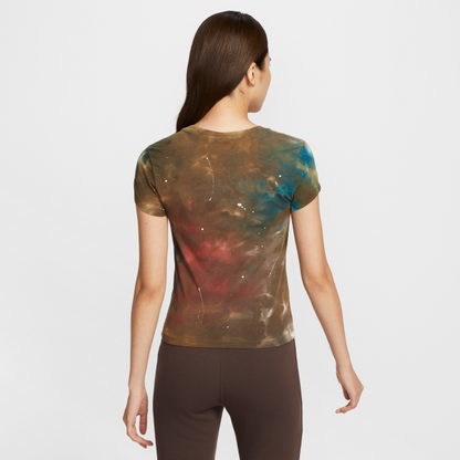 Nike T Shirts Women's Brown Crew Neck Moderate - View 2