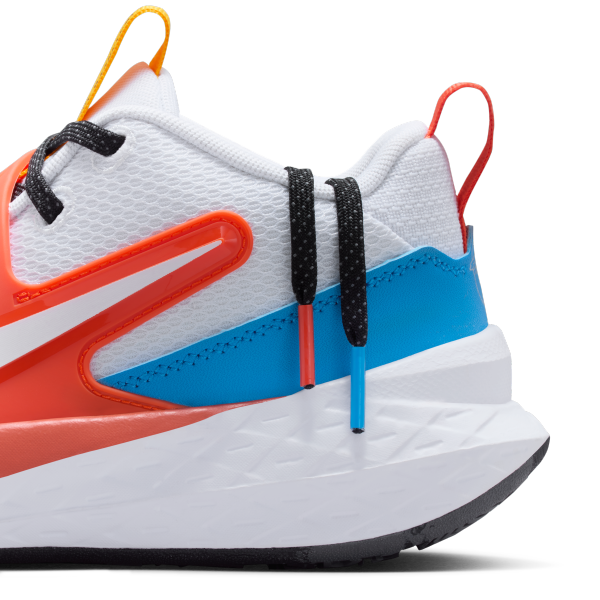Nike Team Hustle D 12 Abrasion Resistant Low top Kids Lifestyle Shoes White/Red Teenagers - View 10
