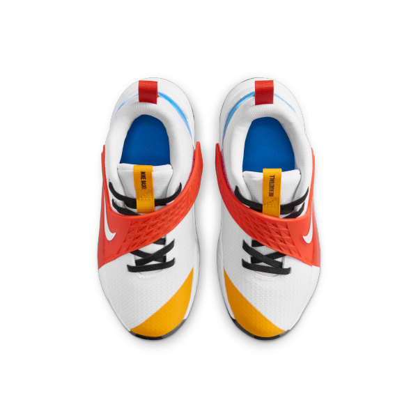 Nike Team Hustle D 12 Cushioning Low top Children's Basketball Shoes White Red Blue Kids' - View 4