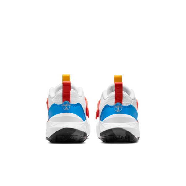 Nike Team Hustle D 12 Cushioning Low top Children's Basketball Shoes White Red Blue Kids' - View 6