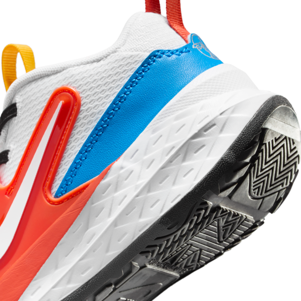 Nike Team Hustle D 12 Cushioning Low top Children's Basketball Shoes White Red Blue Kids' - View 8