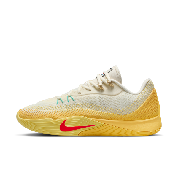 Nike S.T. Flare Basketball Shoes Unisex White Yellow - View 1